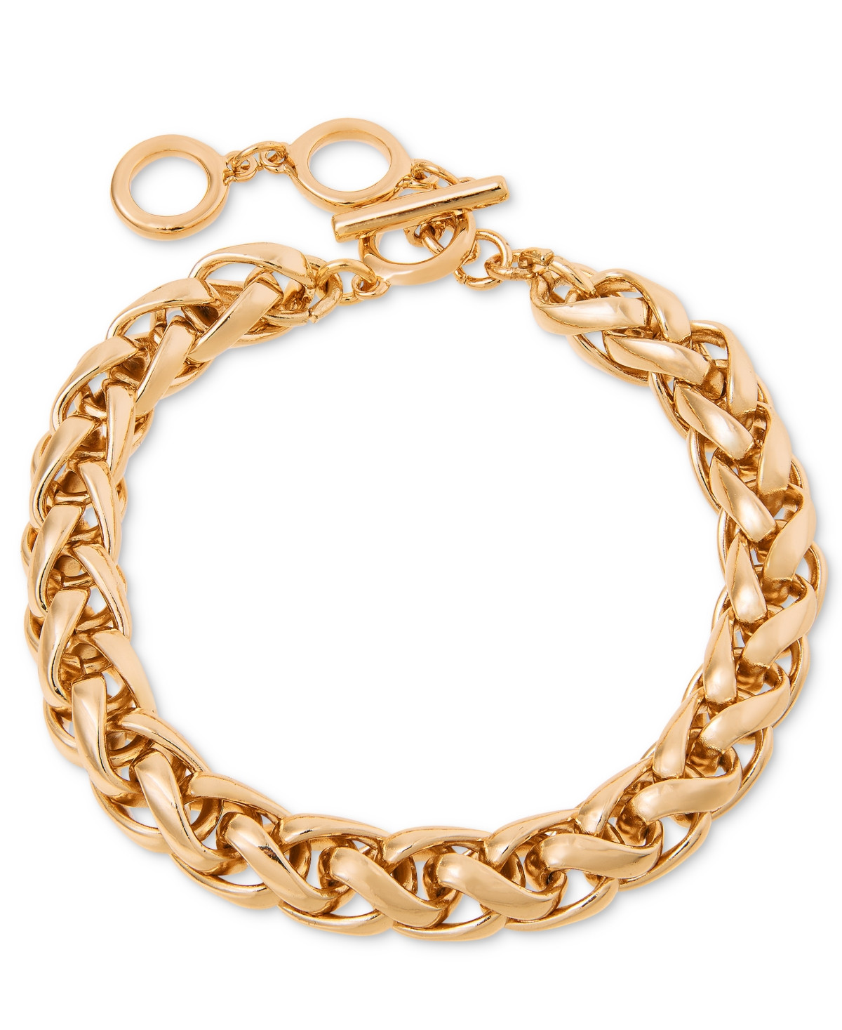 On 34th Chunky Palma Chain Flex Bracelet, Created for Macy's - Gold | Macy's