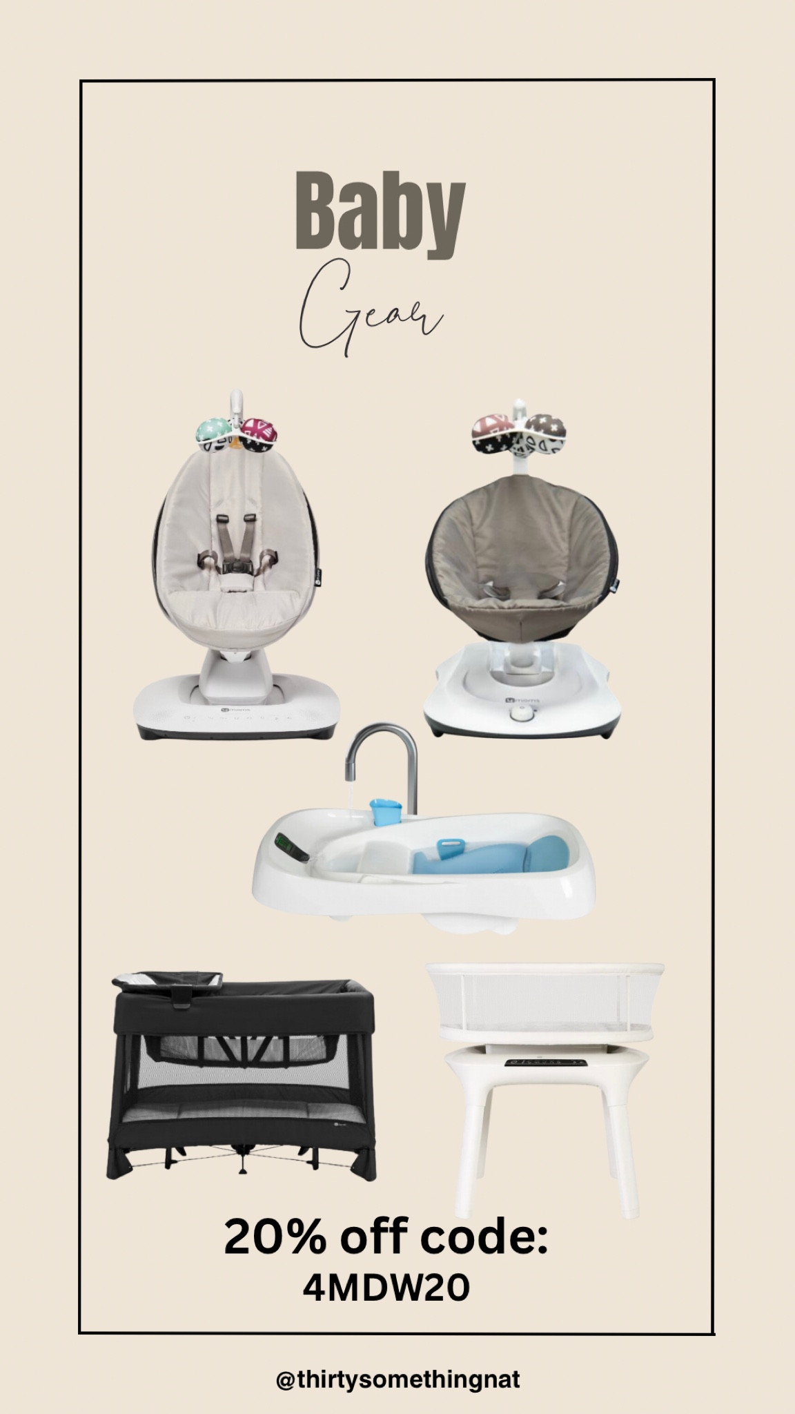 Some of our favorite baby gear is 20% off this weekend!

Baby swing. Baby bassinet. Baby rocker. Baby bath. Smart bath  

#LTKFamily #LTKKids #LTKBaby