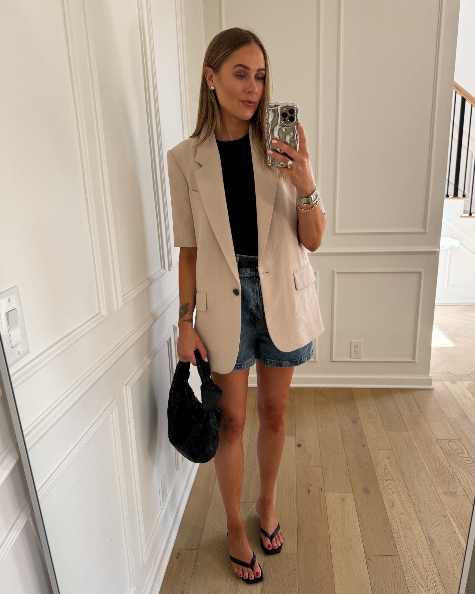 Fashion Jackson, short sleeve blazer, denim shorts

#LTKOver40 #LTKSeasonal #LTKootd