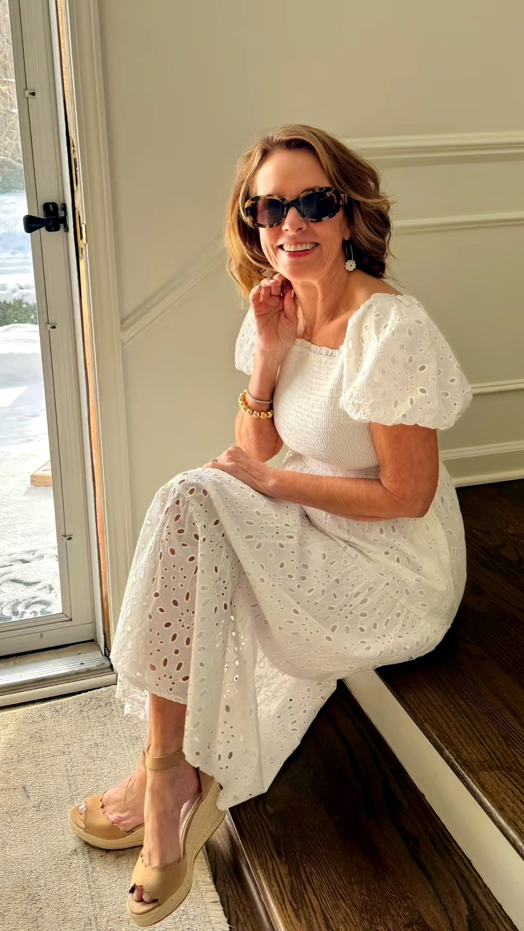 Dreaming of summer when it is 18 degrees out but feels like 3!!
Discovered this great sunglass brand Freyrs! 
The sunglasses are high quality but very fairly priced!! 
Val has on the Aria in Milky Tortoise!

#LTKOver40 #LTKSeasonal