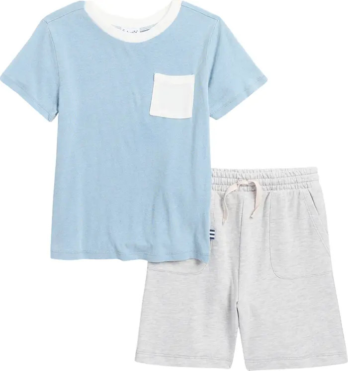 Splendid Kids' Retro Pocket T-Shirt & Shorts Set | Nordstromrack | Nordstrom Rack