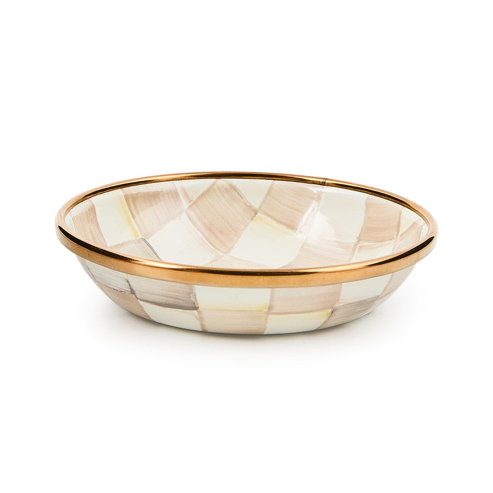 Mocha Check Dipping Bowl | MacKenzie-Childs