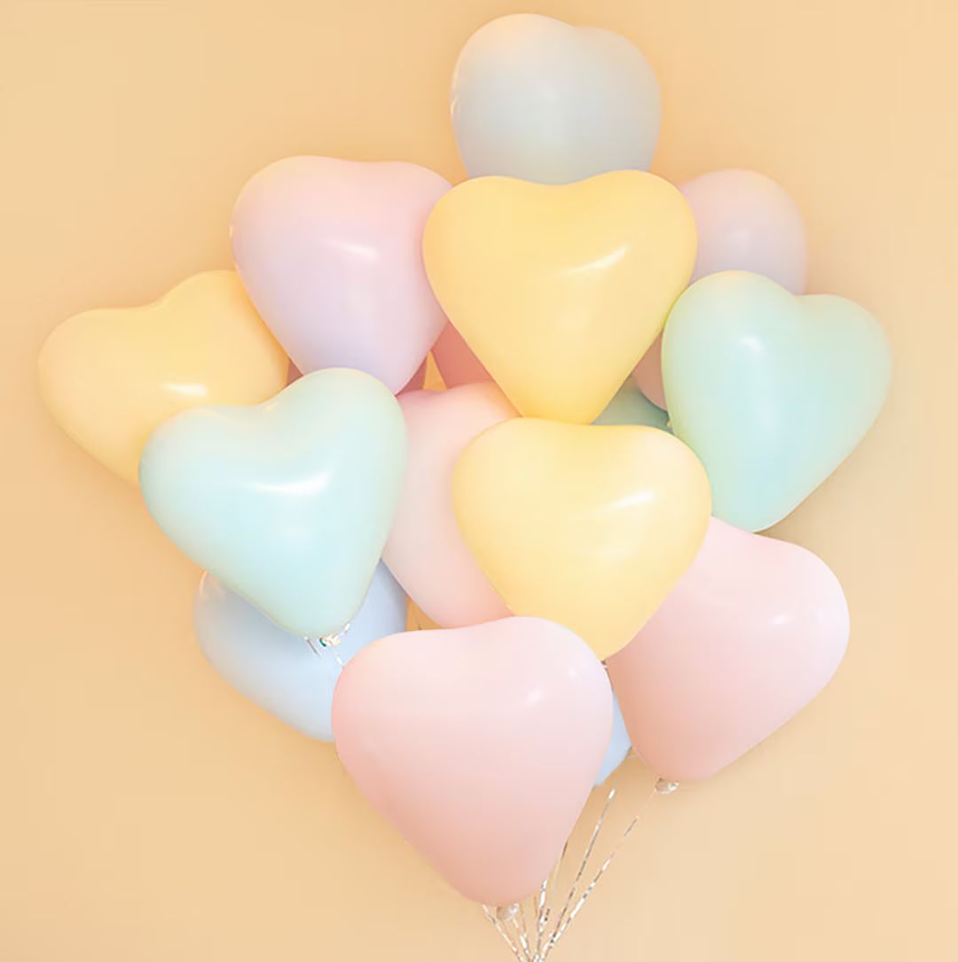 Heart Balloons Valentines Day Balloons Valentine Party - Etsy | Etsy (US)
