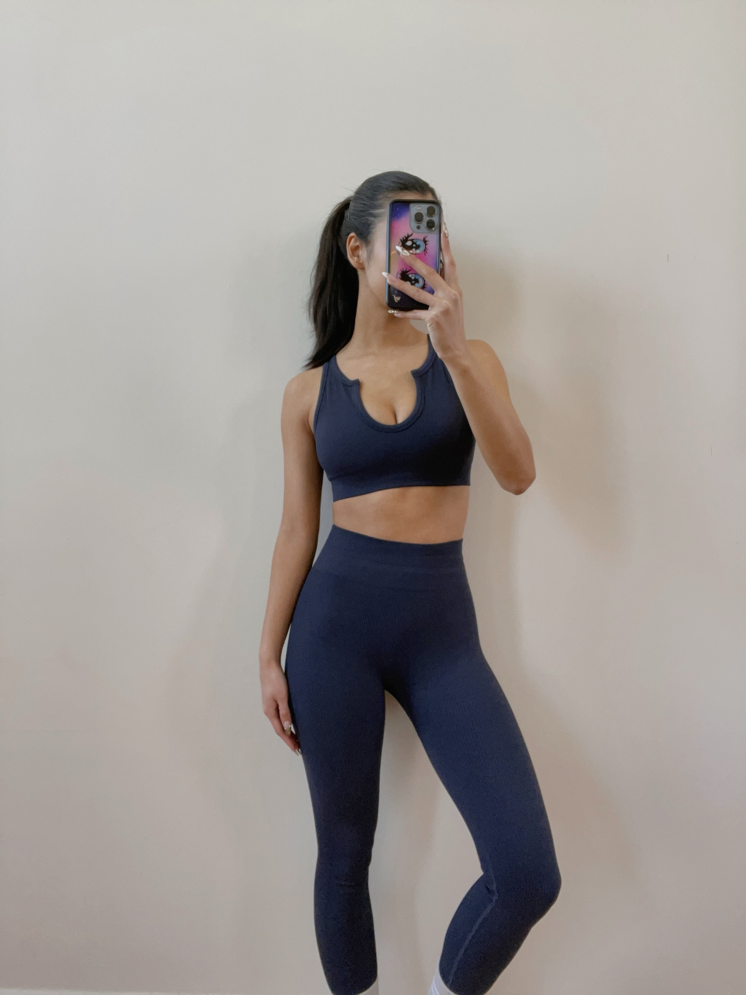 fave workout set at the moment 🤍 the fabric is so nice, it’s a thick stretchy rib knit! wearing a size S

#LTKfitness #LTKfindsunder50 #LTKfindsunder100