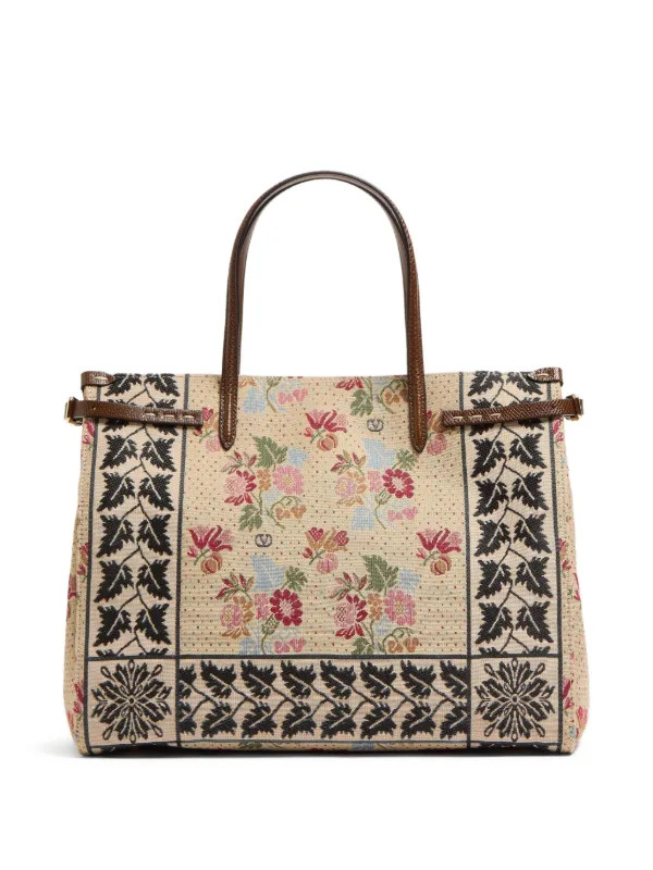 Valentino Garavani Medium Antibes Tote Bag | Neutrals | FARFETCH | Farfetch Global