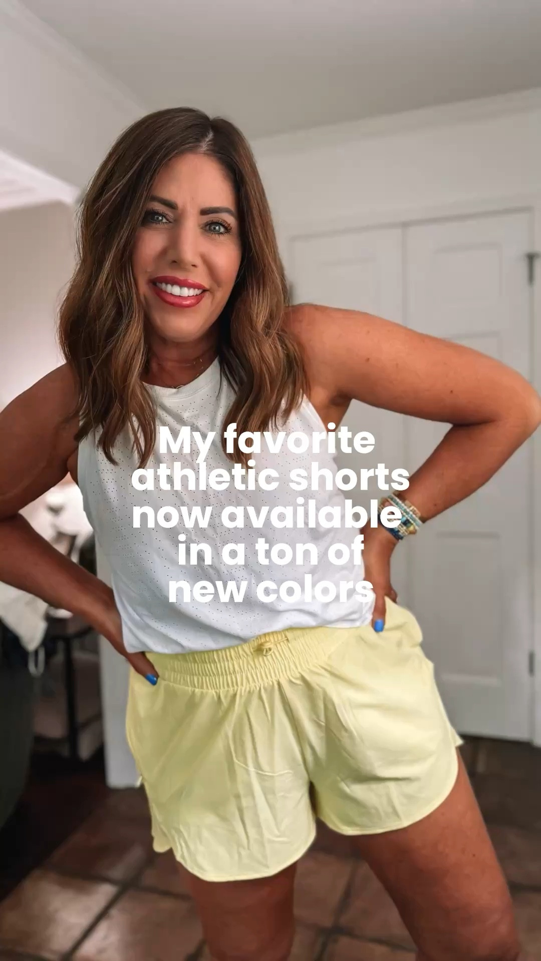 My favorite athletic shorts from target are now available in a ton of new colors!

They brought back the red and the butter yellow, but sizes are going fast! Only $25 they’re high waisted fully lined and so comfortable. I literally live in these during the summer months.

These tees are the beyond ease, their lightweight breathable, and so comfortable!
I’m wearing a medium in everything



#LTKfitnessgoals #LTKActive #LTKOver40