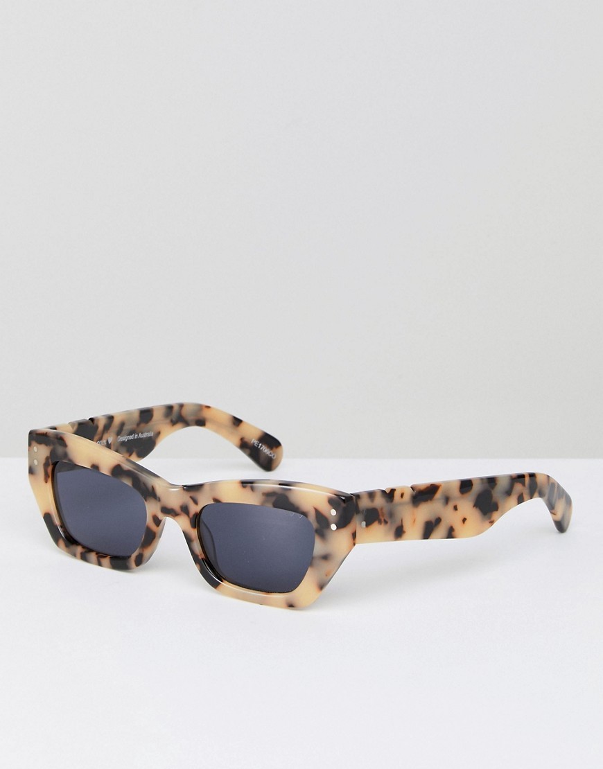 Pared small cat eye sunglasses in tort - Beige | ASOS US