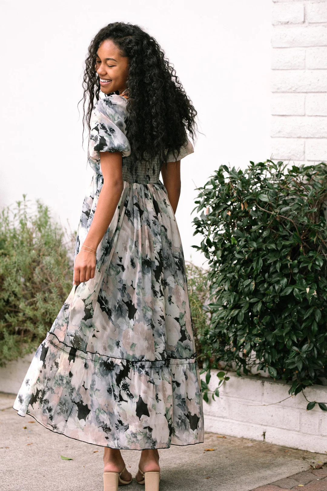 Ainsley Puff Sleeve Maxi Dress | Morning Lavender