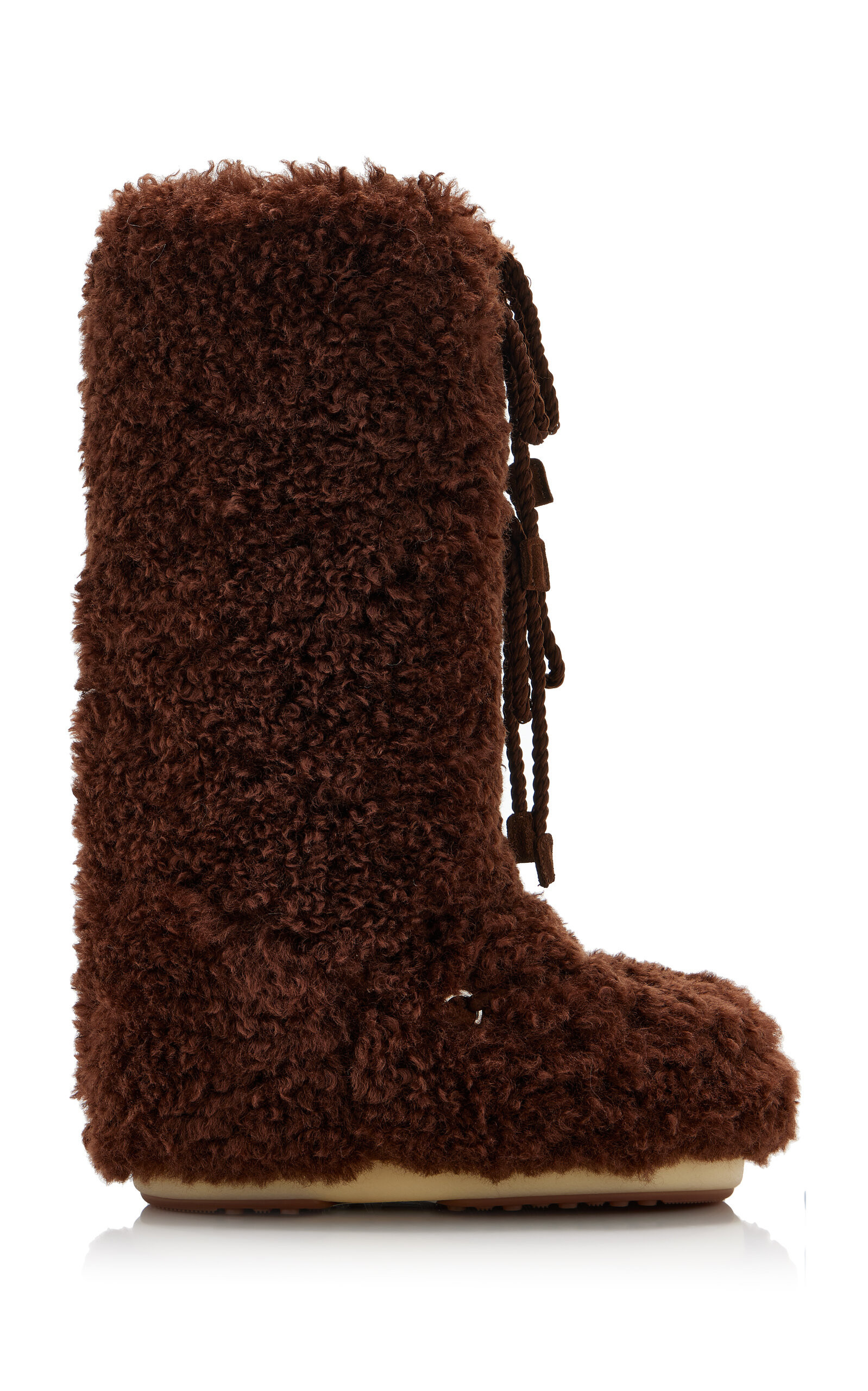 MOON BOOT - Icon Shearling Boots - Brown - 39/41 - Moda Operandi | Moda Operandi (Global)
