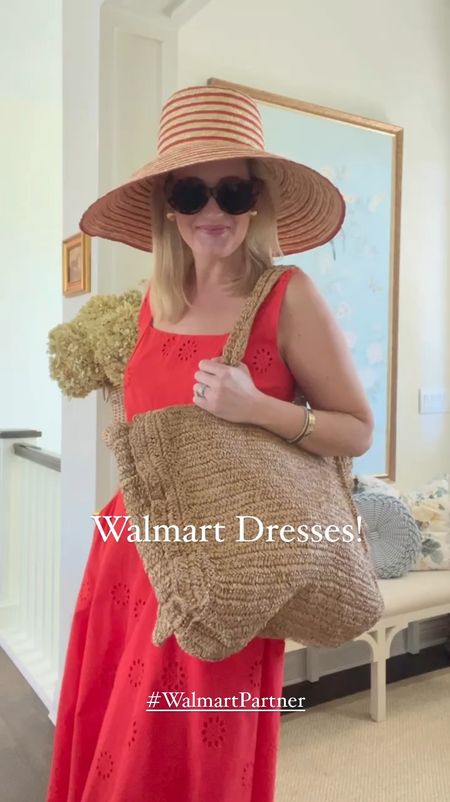 Walmart Fashion Finds! #WalmartPartner 

I’ve found the cutest dresses that are perfect for graduation and can easily be dressed up or down! 

This dress runs a little generous! I sized down from a medium to a small! 

Ruffle bag - this beach bag is the CUTEST!!!! 

@walmartfashion #walmartfashion 

#LTKVideo
