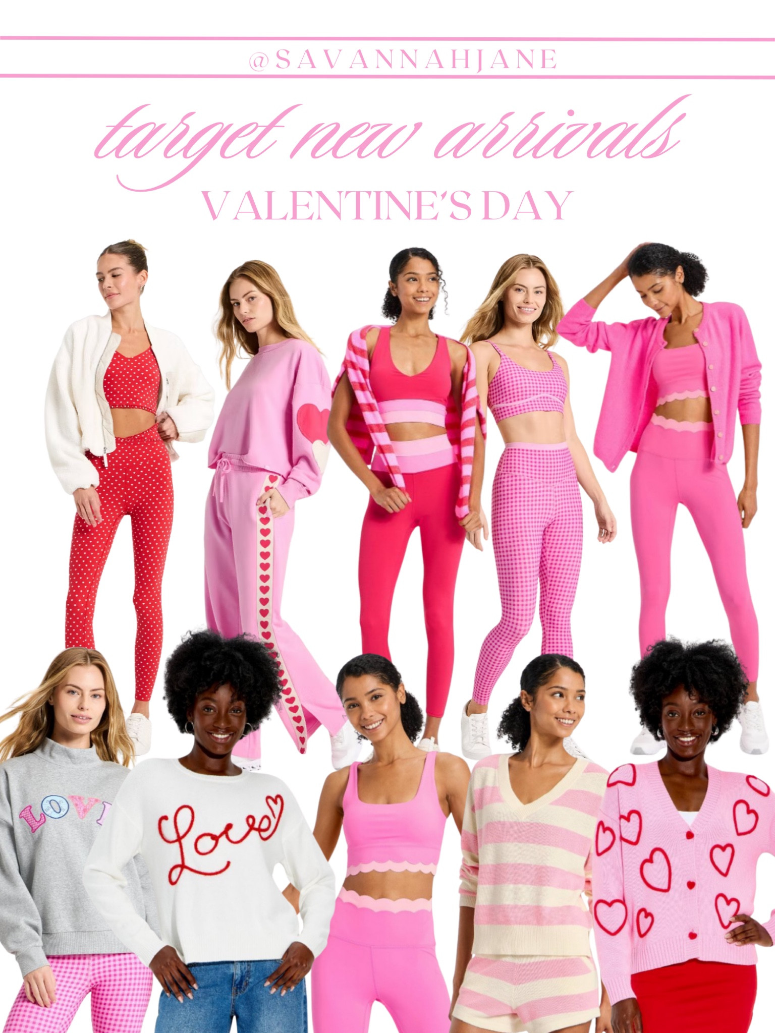 Cutest Valentine’s Day outfits from Target 💘 Valentine’s Day ootd | Valentine’s Day gift guide | pink sweater | Target fashion  | Target style | Target ootd | Target outfit | v day outfit | pink and red outfit | Target activewear | pink and red activewear | Target Valentine’s Day | Valentine’s Day clothes 

#LTKSeasonal #LTKootd #LTKU