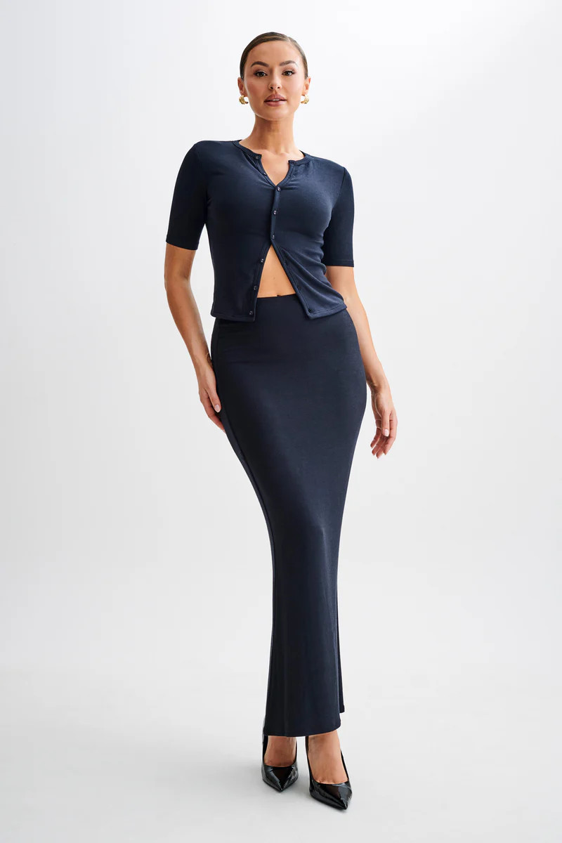 Jonah Modal Maxi Skirt - Black | MESHKI US
