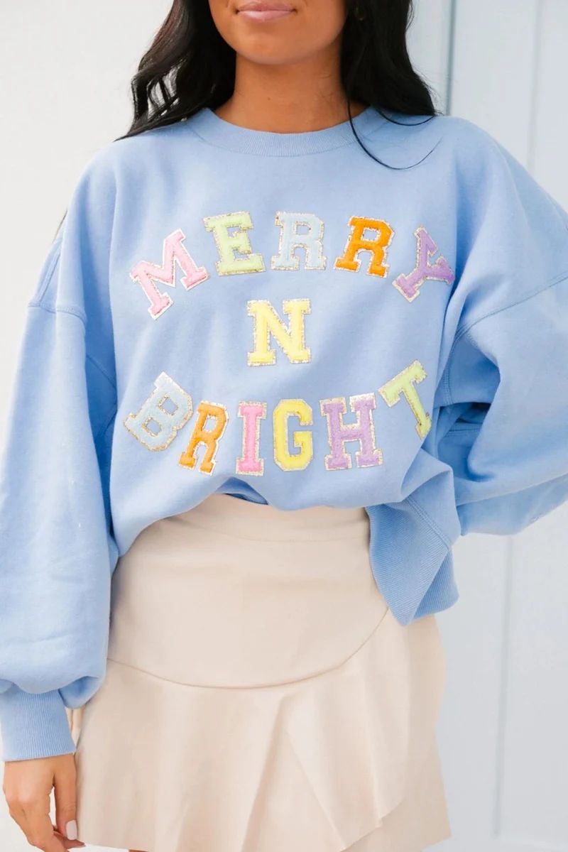 PRE-ORDER Merry N Bright Sweatshirt | The Impeccable Pig