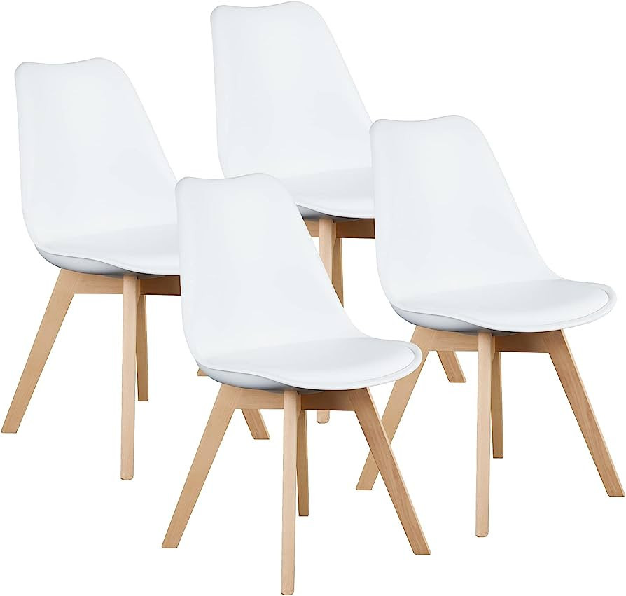 OLIXIS Dining Chairs Set of 4, Dinning Room Chairs, Mid-Century Modern Chairs Kitchen & Dining Ro... | Amazon (US)