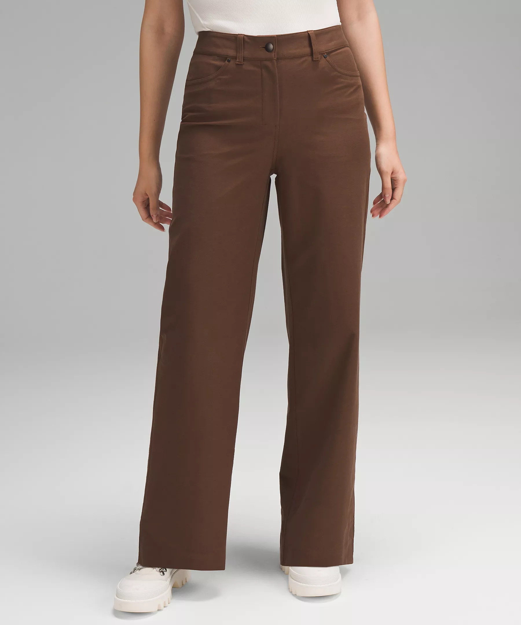 City Sleek 5 Pocket High-Rise Wide-Leg Pant Full Length | lululemon (CA)