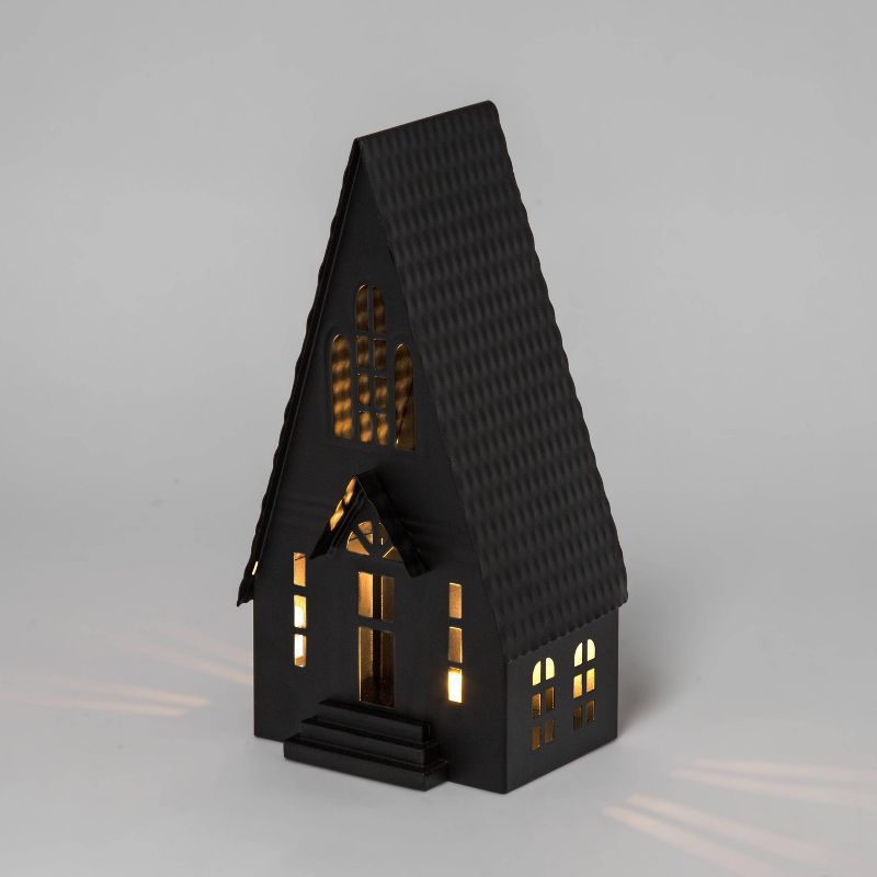 Falloween Light Up Metal House Halloween Decorative Sculpture - Hyde & EEK! Boutique™ | Target