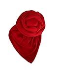 JA Lipstick Red Loose Knot One-Piece Pre-wrapped Headwrap/Turban/Hat/Chemo/Boho. | Amazon (US)