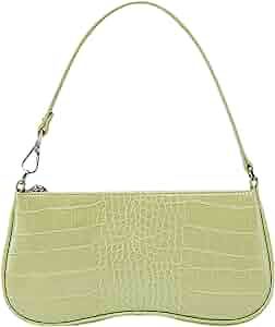 JW PEI 90s Shoulder Bag for Women Vegan Leather Crocodile Purse Classic Clutch Handbag | Amazon (US)