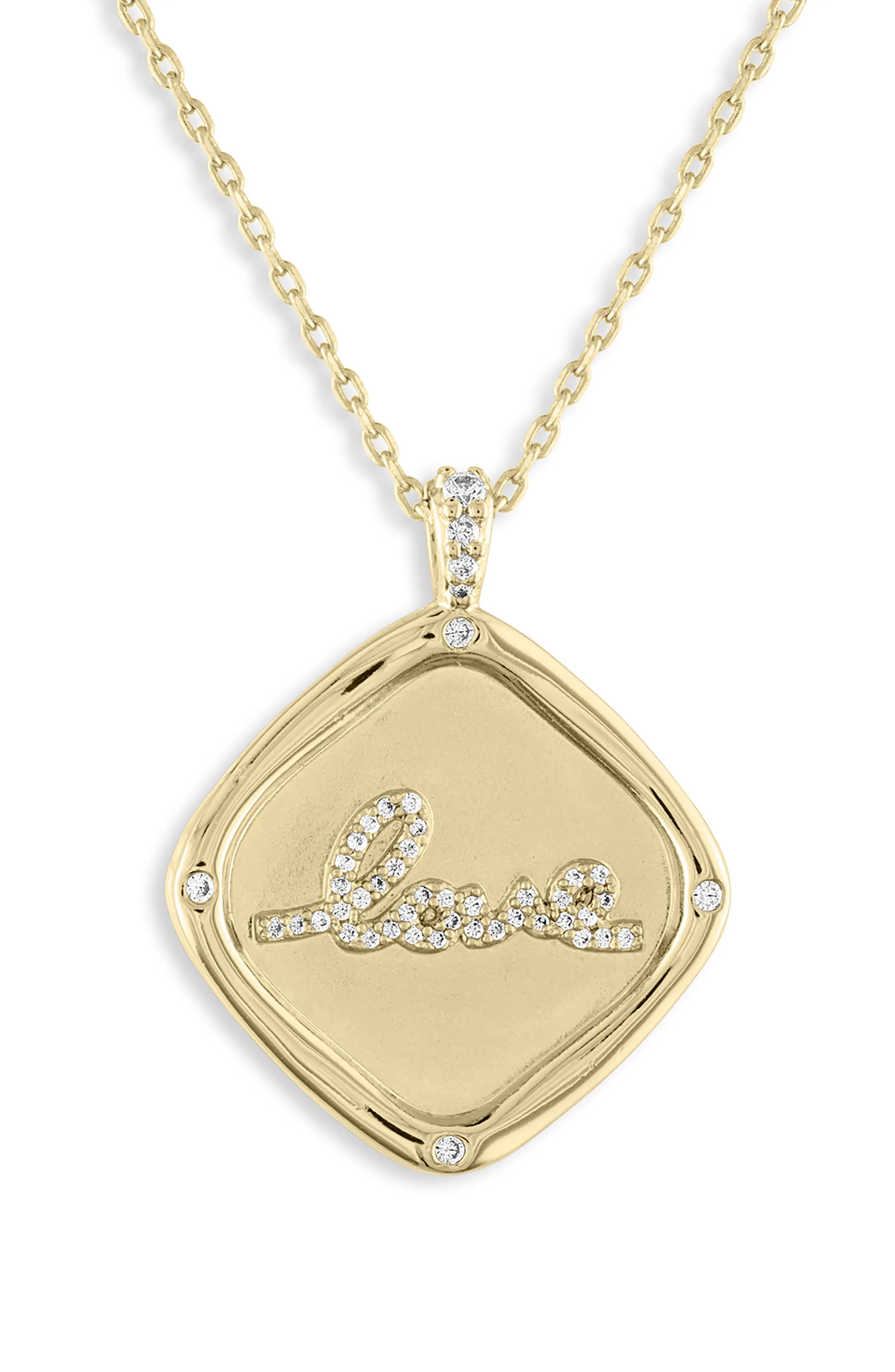 Love Crystal Pendant Necklace | Nordstrom