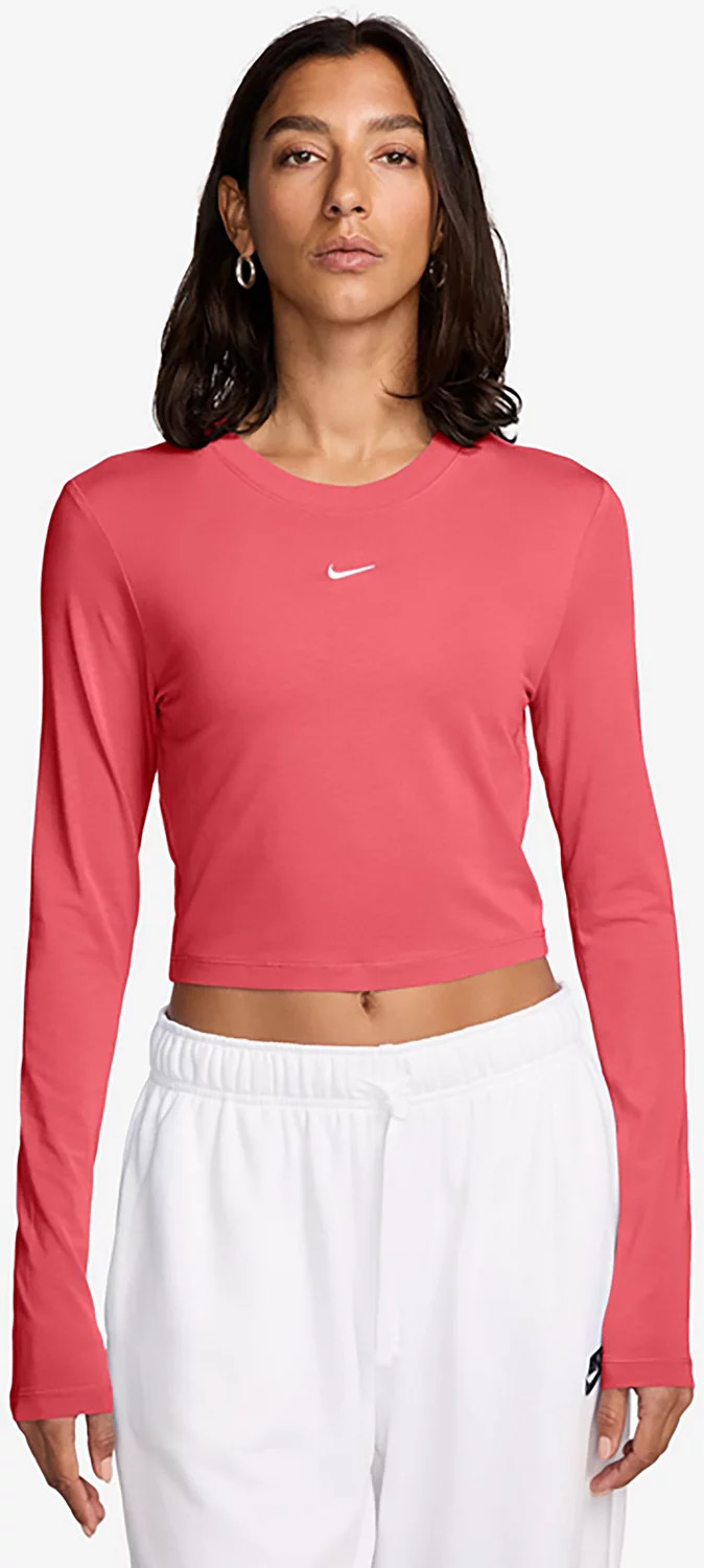Nike Sportswear Women's Chill Knit Long-Sleeve Cropped Top | Academy Sports + Outdoors