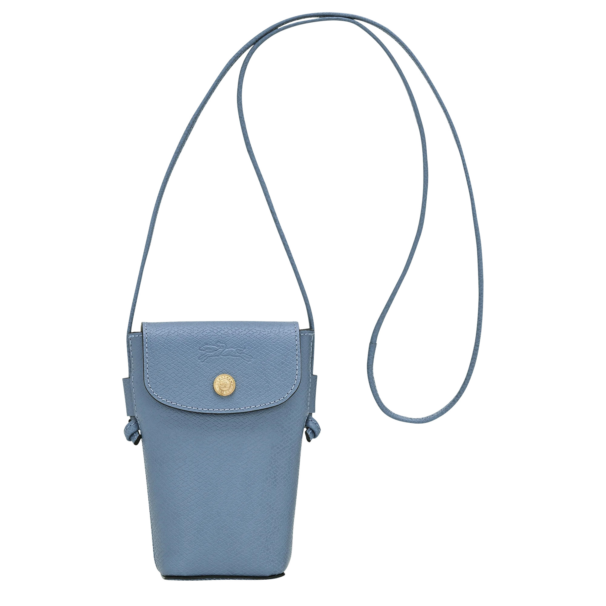 \u00c9pure Phone case with leather lace Slate - Leather | Longchamp US | Longchamp