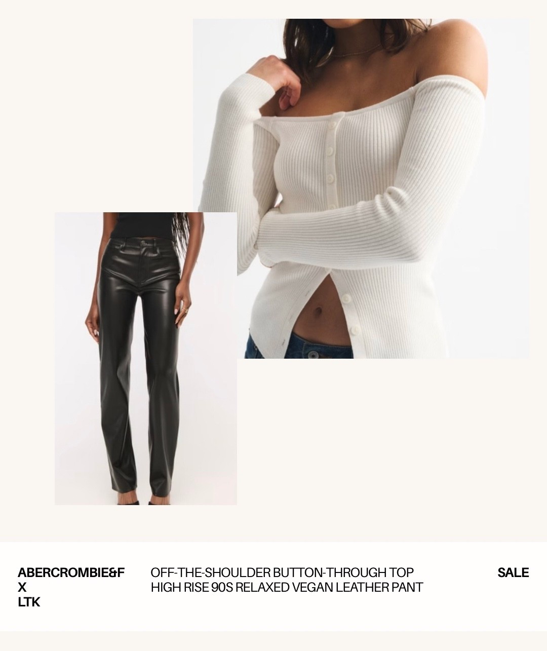 Perfect daytime to night outfit love the slouched off the shoulder look elegant chic so classy and with the vegan leather trousers

#LTKspring #LTKsummer #LTKxAFSale