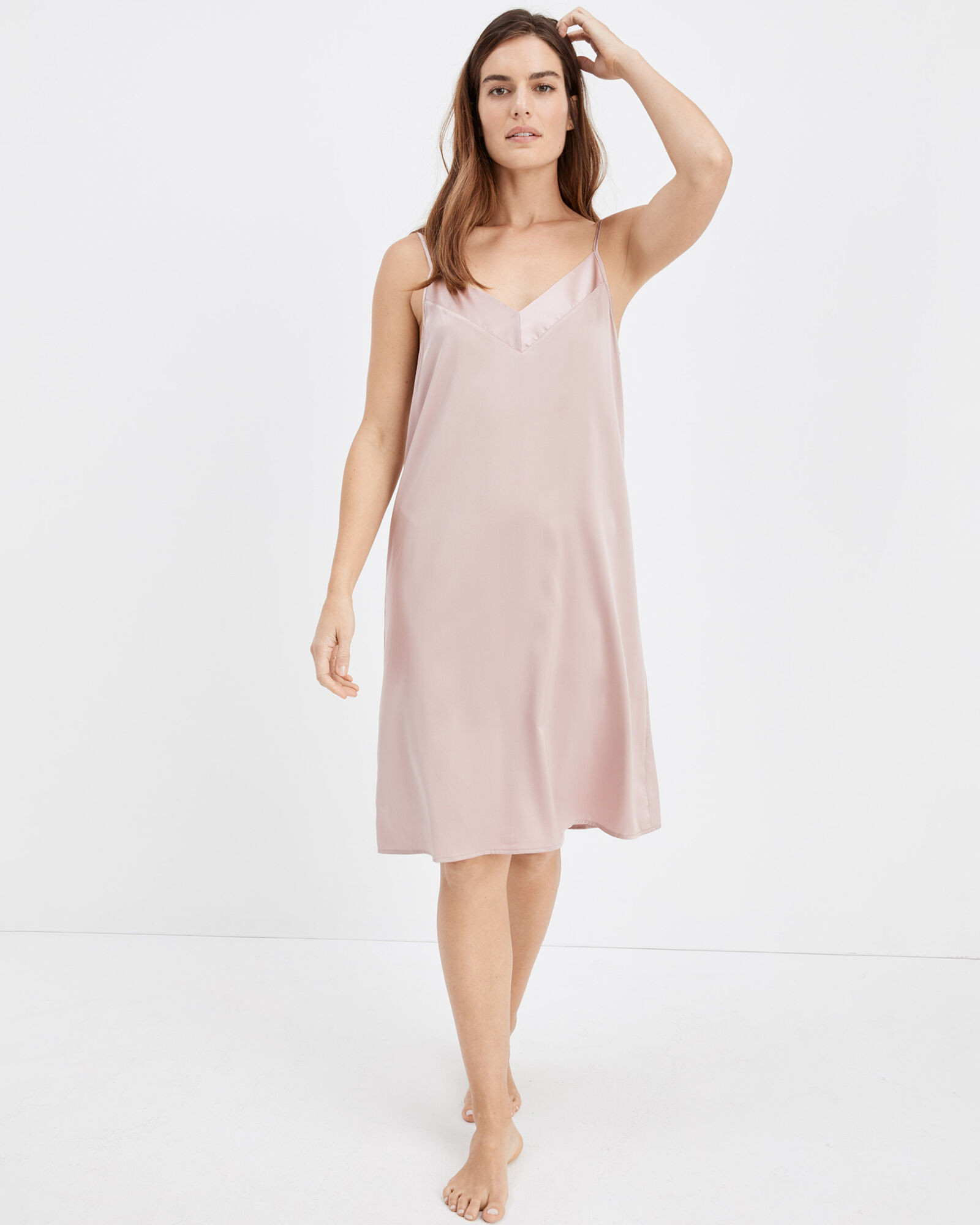 Washable Silk Double V Chemise | Haven Well Within