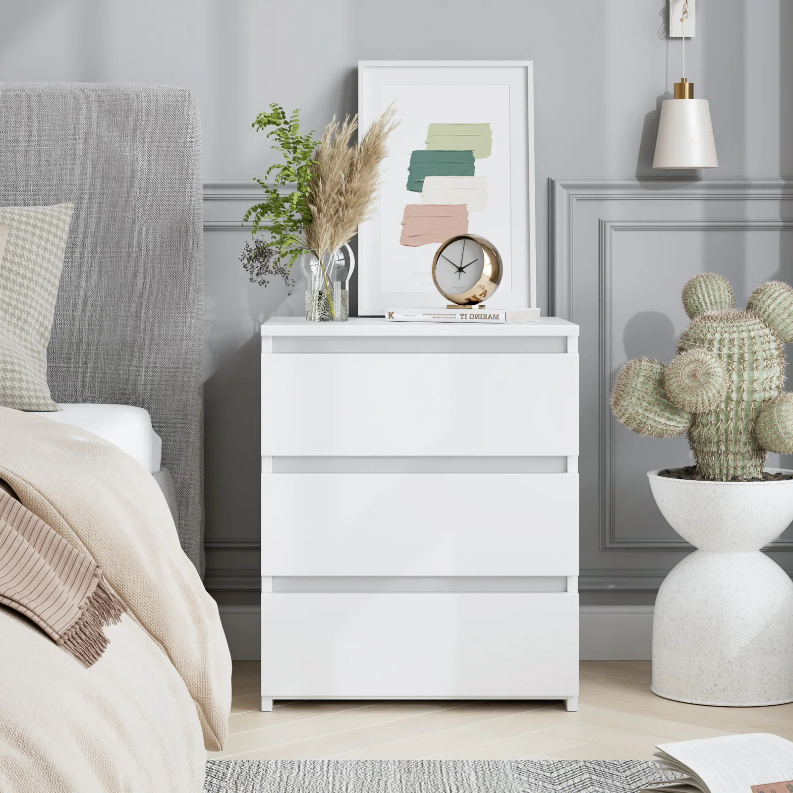 Wade Logan® Arieyonna 3 - Drawer Nightstand & Reviews | Wayfair | Wayfair North America