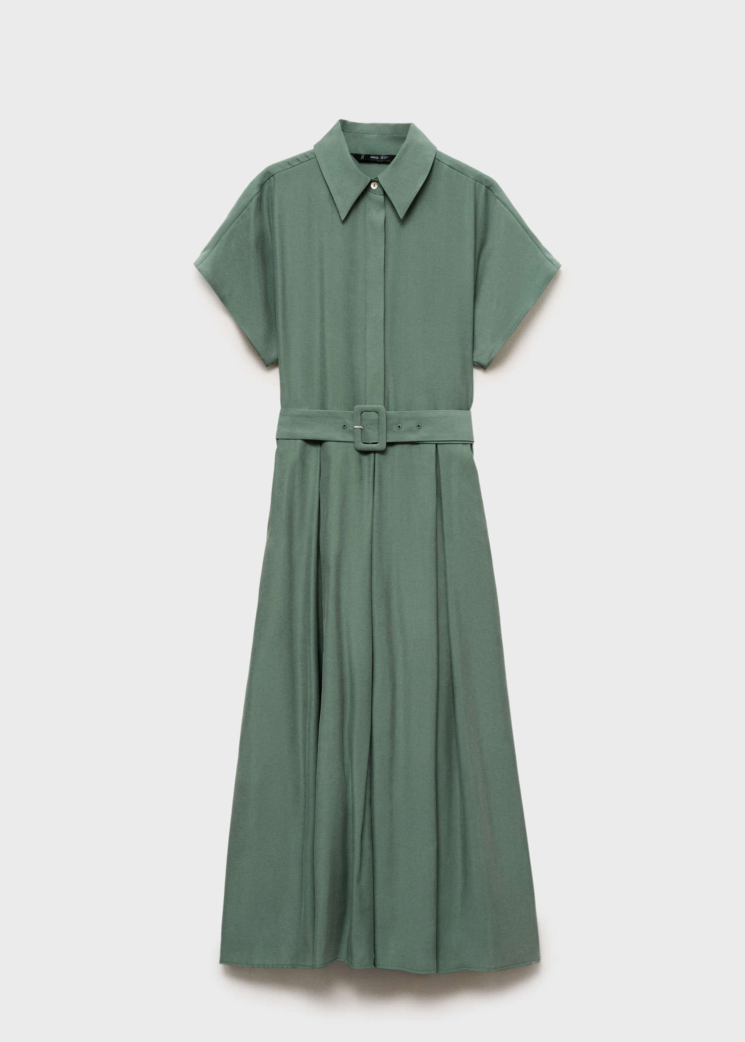 Flared midi-dress with belt - Women | MANGO USA | Mango (US/MX/AU)