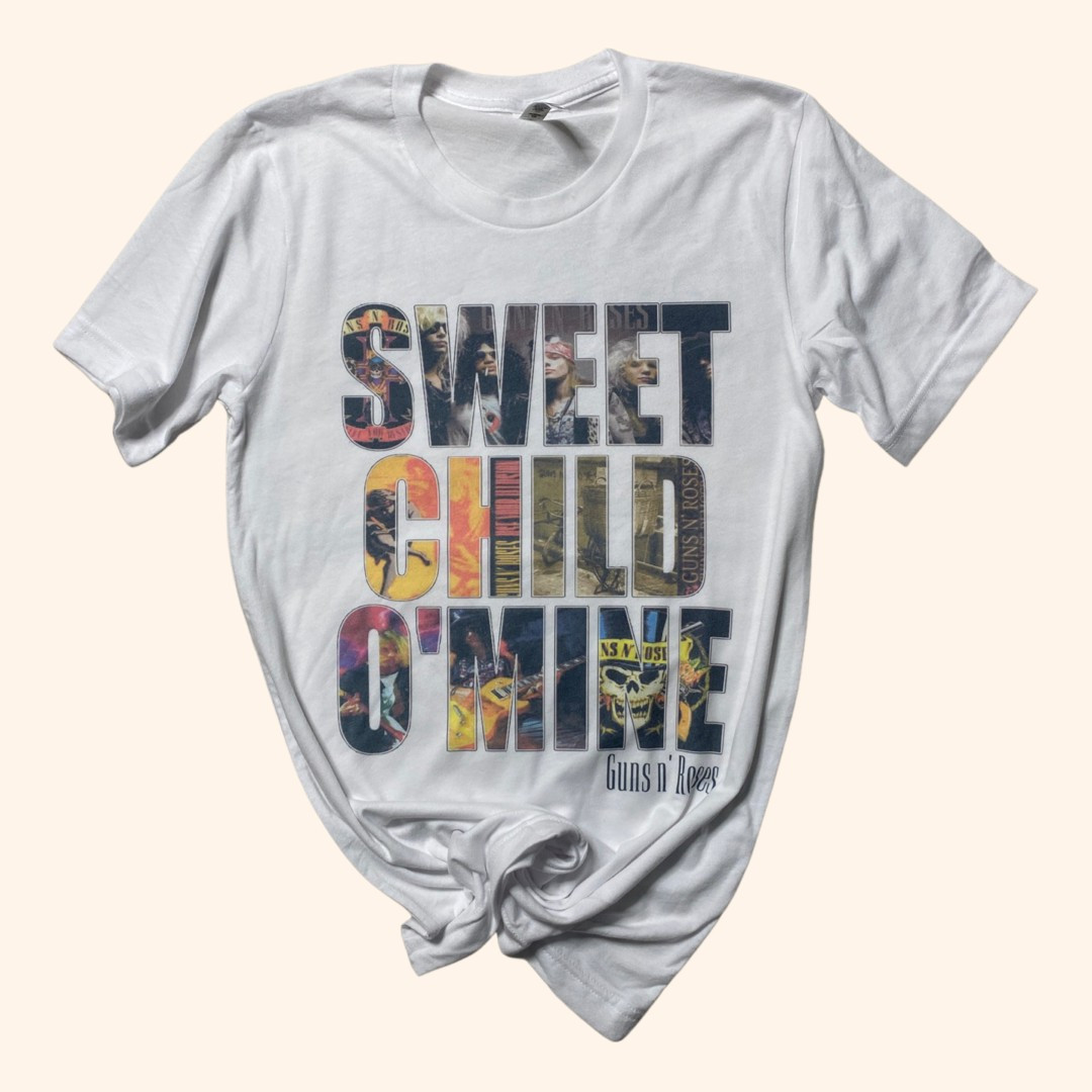 Sweet Child of Mine Graphic Tee Shirt ( Vintage Feel ) | Sassy Queen
