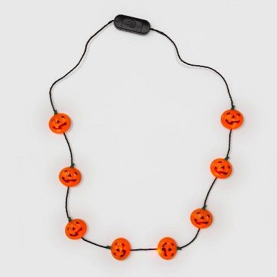 Kids&#39; Pumpkin Halloween Light Up Necklace - Hyde &#38; EEK! Boutique&#8482; | Target