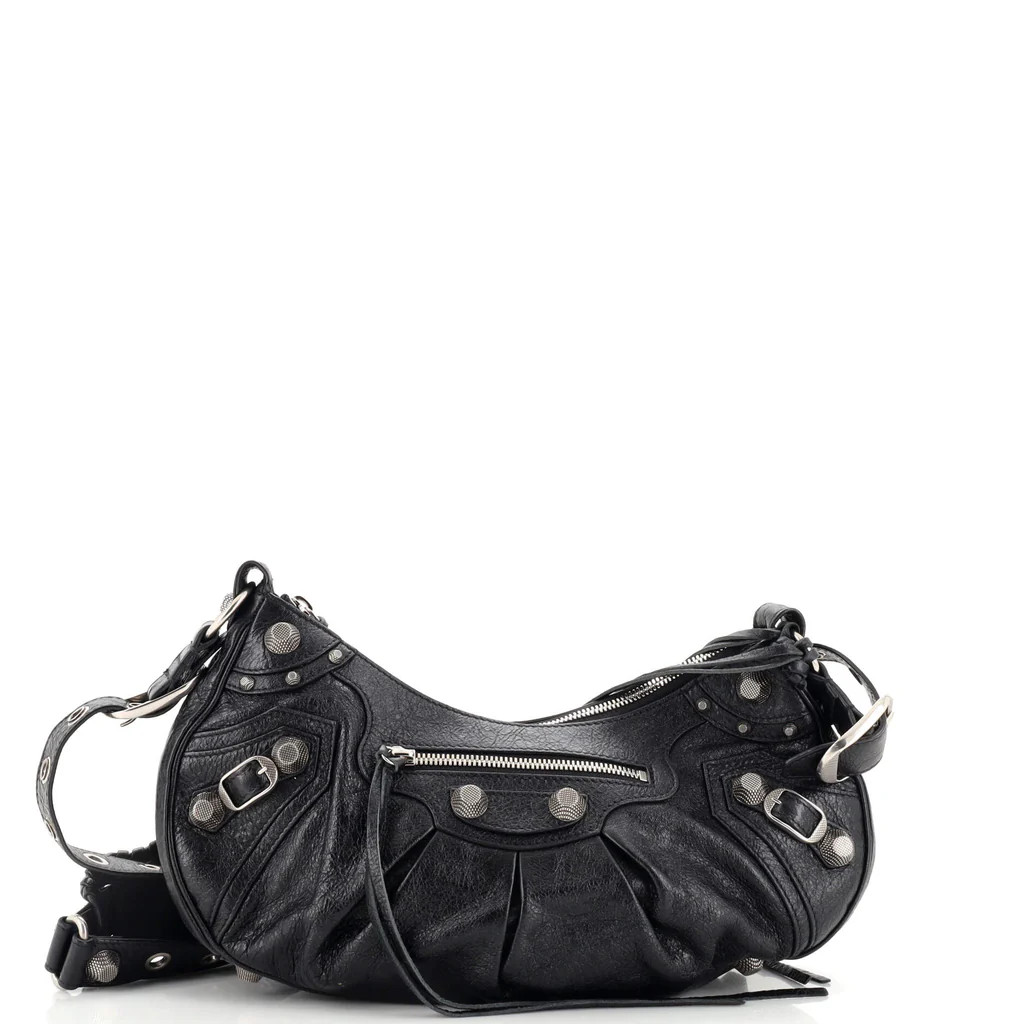 Le Cagole Giant Studs Shoulder Bag Leather Small | Rebag