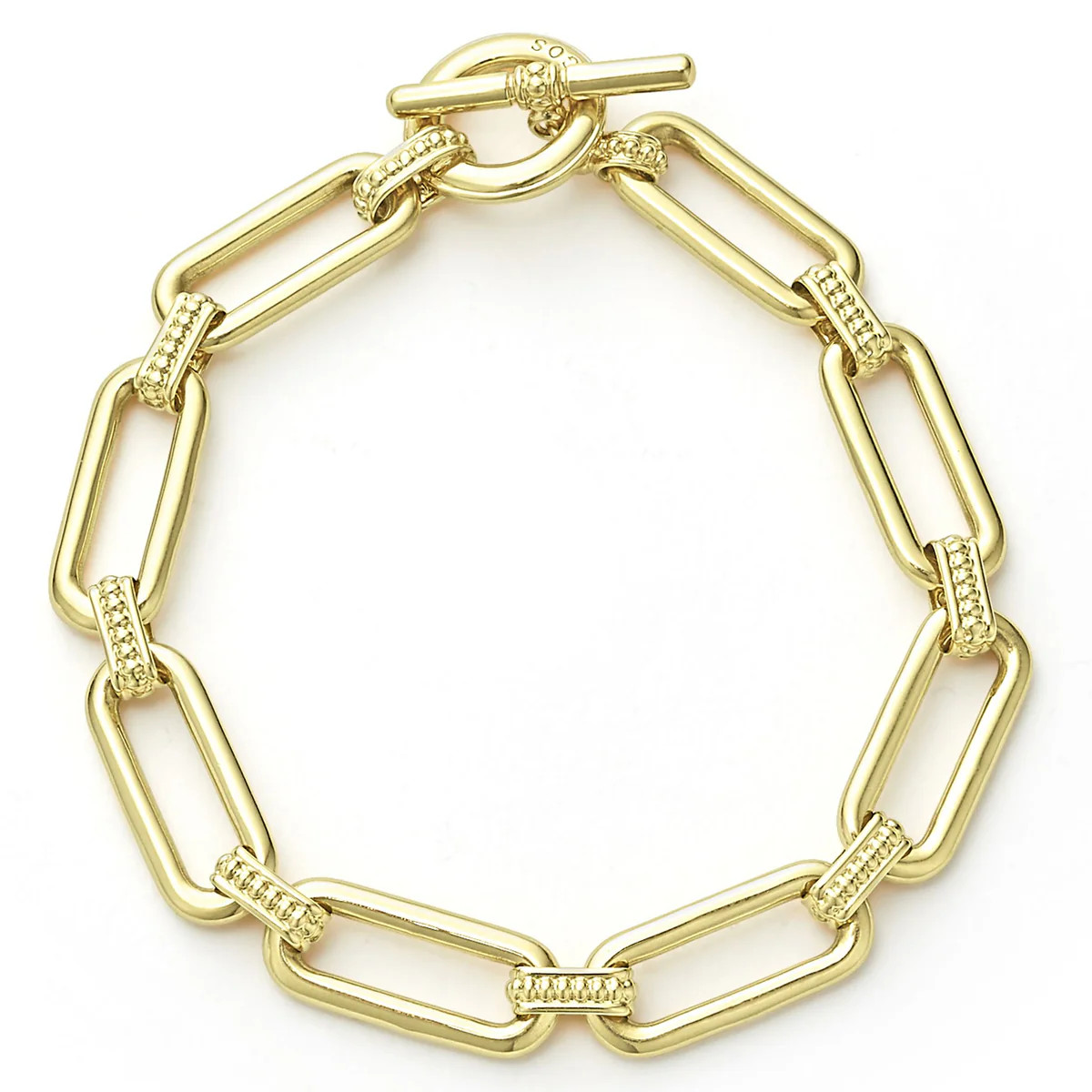 Signature Caviar 18K Gold Link Bracelet | LAGOS