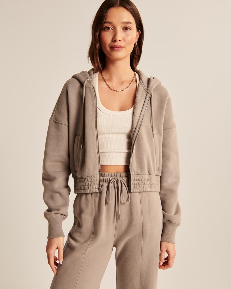 Essential Mini Sunday Hooded Full-Zip | Abercrombie & Fitch (US)