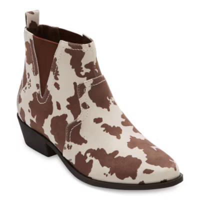 Arizona Womens Major Booties Block Heel | JCPenney