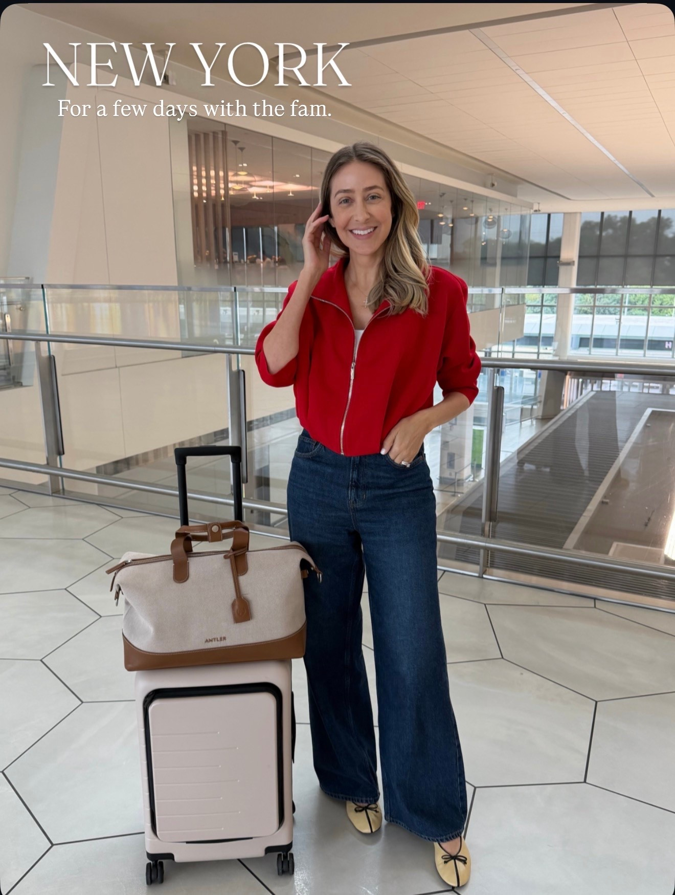 New York for a few days with the family 
Comfortable & stylish travel outfit for my 3 hour flight

#LTKOver40 #LTKTravel #LTKTall