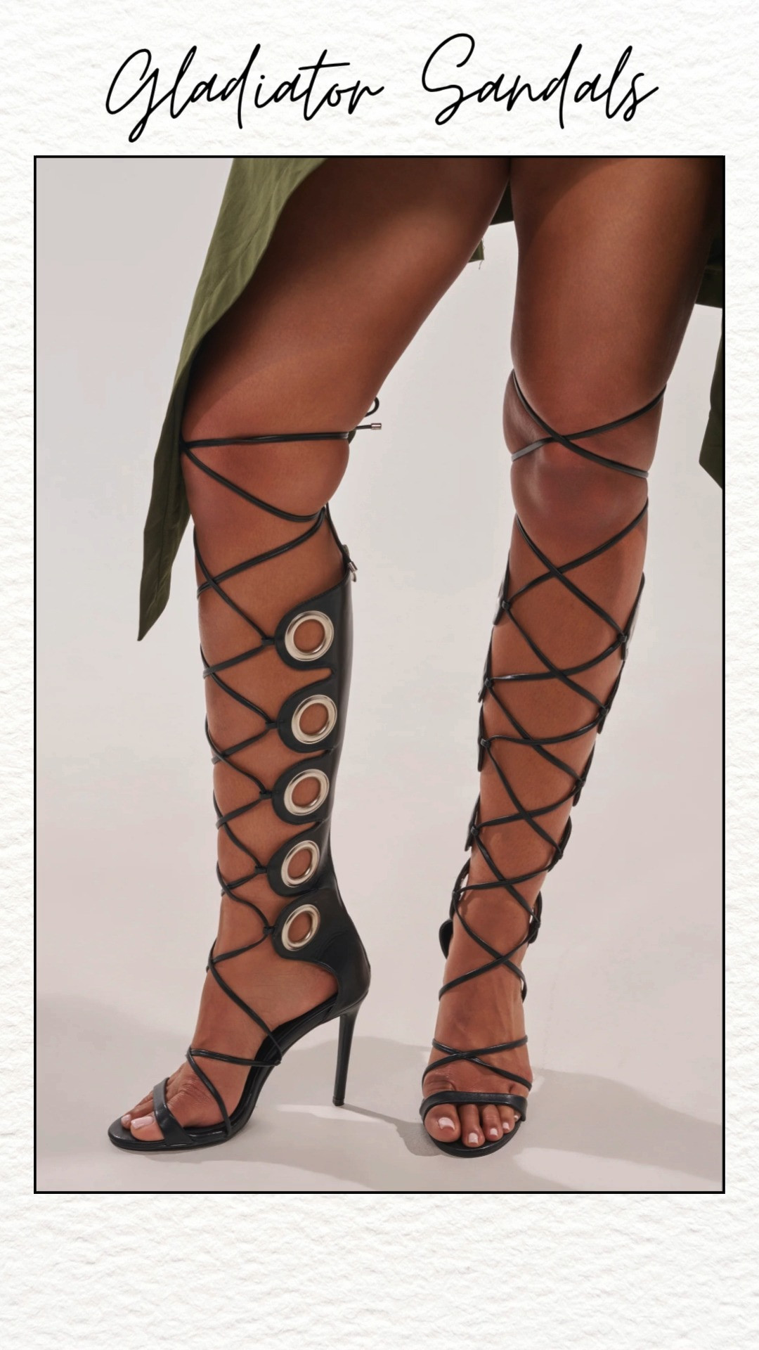 Gladiator sandals bring bold structure and effortless edge to warm-weather styling 🤎 Strappy designs make them perfect for relaxed days, vacations, and summer outfits.
#GladiatorSandals #StrappySandals #HeeledSandals #SummerSandals #VacationShoes #SummerOutfit #BeachOutfit #CasualStyle 

 #LTKU #LTKSaleAlert