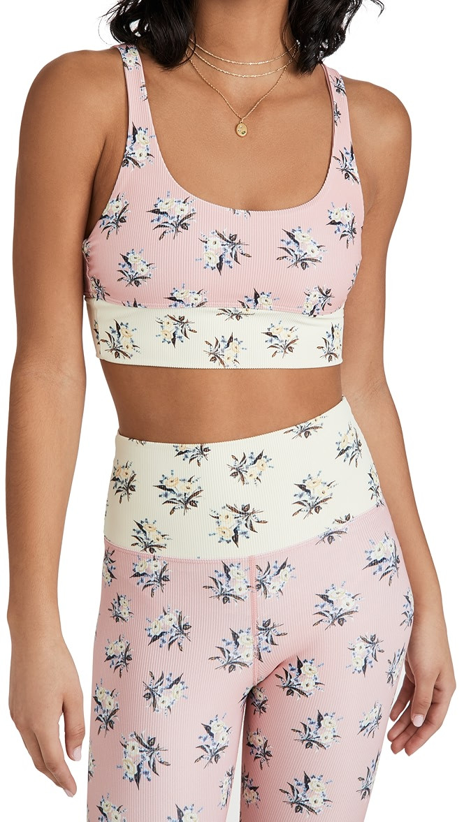 Floral Leah Sports Bra | Shopbop