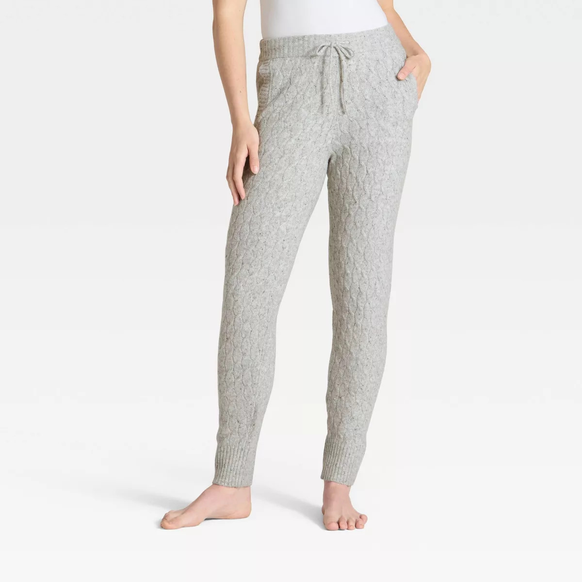 Women's Cashfeel Cable Knit Jogger Pants - Auden™ | Target
