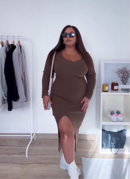 Knit midi dress  for curves 🧶

Tagged similar options cause this one is sold out!
#mididress #bodycondress #knitdress #curvyfashion #midsizedress

#LTKmidsize #LTKstyletip #LTKplussize