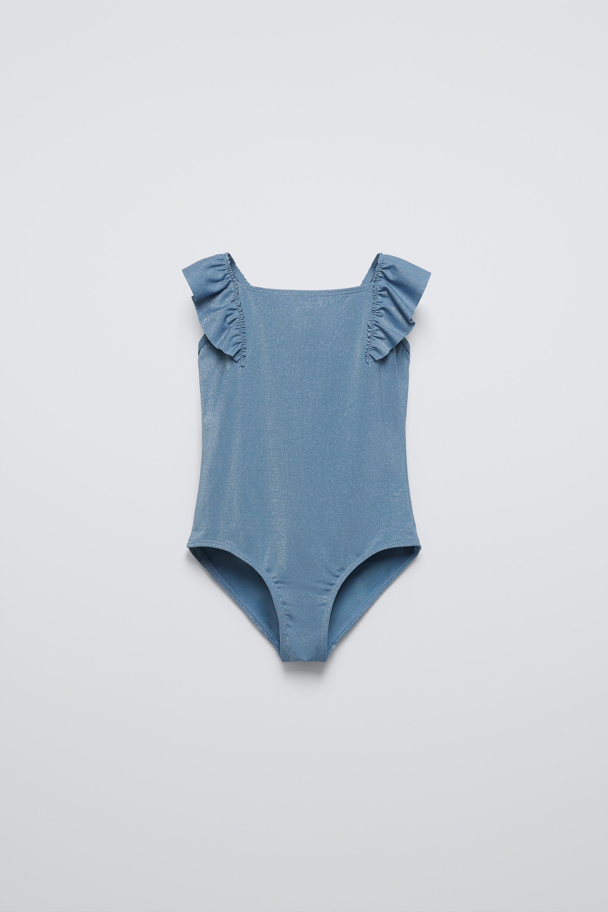 SPARKLY RUFFLED SWIMSUIT | Zara US