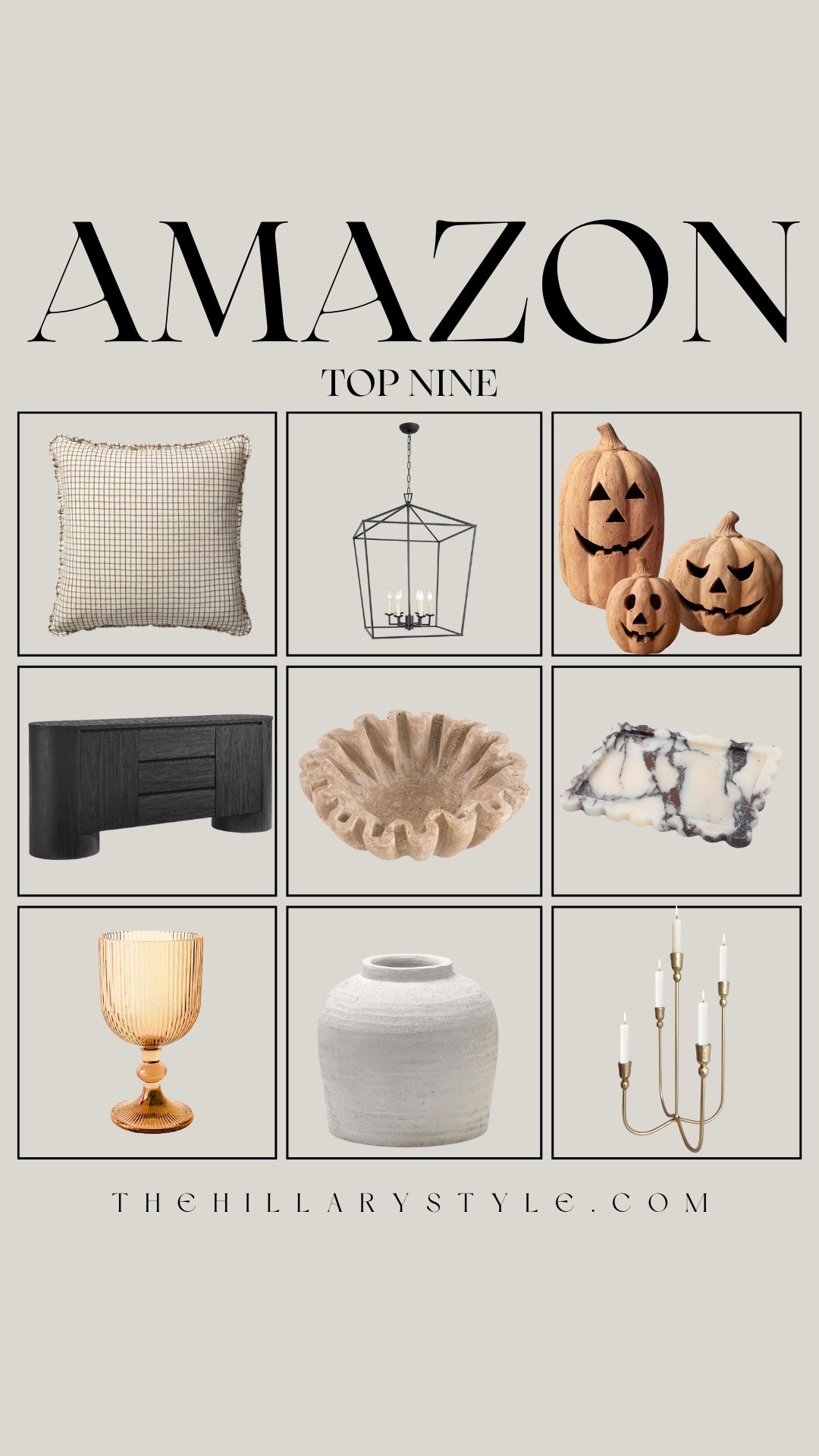Elevate your home with chic Amazon finds that look high-end without the price tag. These pieces—like the gold candelabra, checkered pillow covers, and ruffle decor bowl—make it easy to add timeless, designer-inspired touches to your space.

#LTKFallSale #LTKOver40 #LTKHome