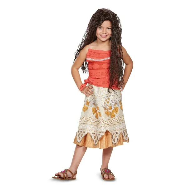 Disney Princess Moana Halloween Fancy-Dress Costume, for Child Girls S - Walmart.com | Walmart (US)