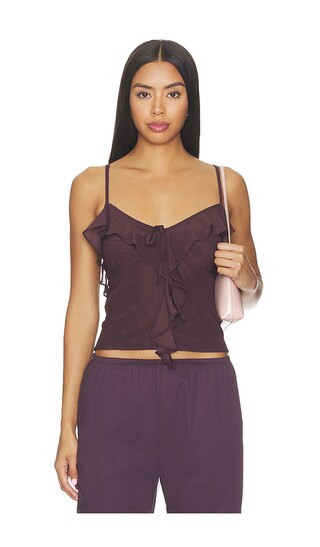 Roue Knit Top in Fudge | Revolve Clothing (Global)
