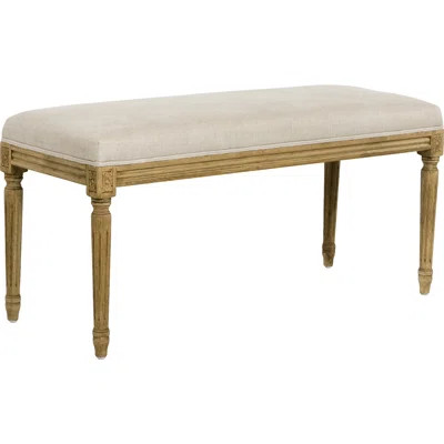 Pesmes Natural Linen Bench One Allium Way® | Wayfair North America