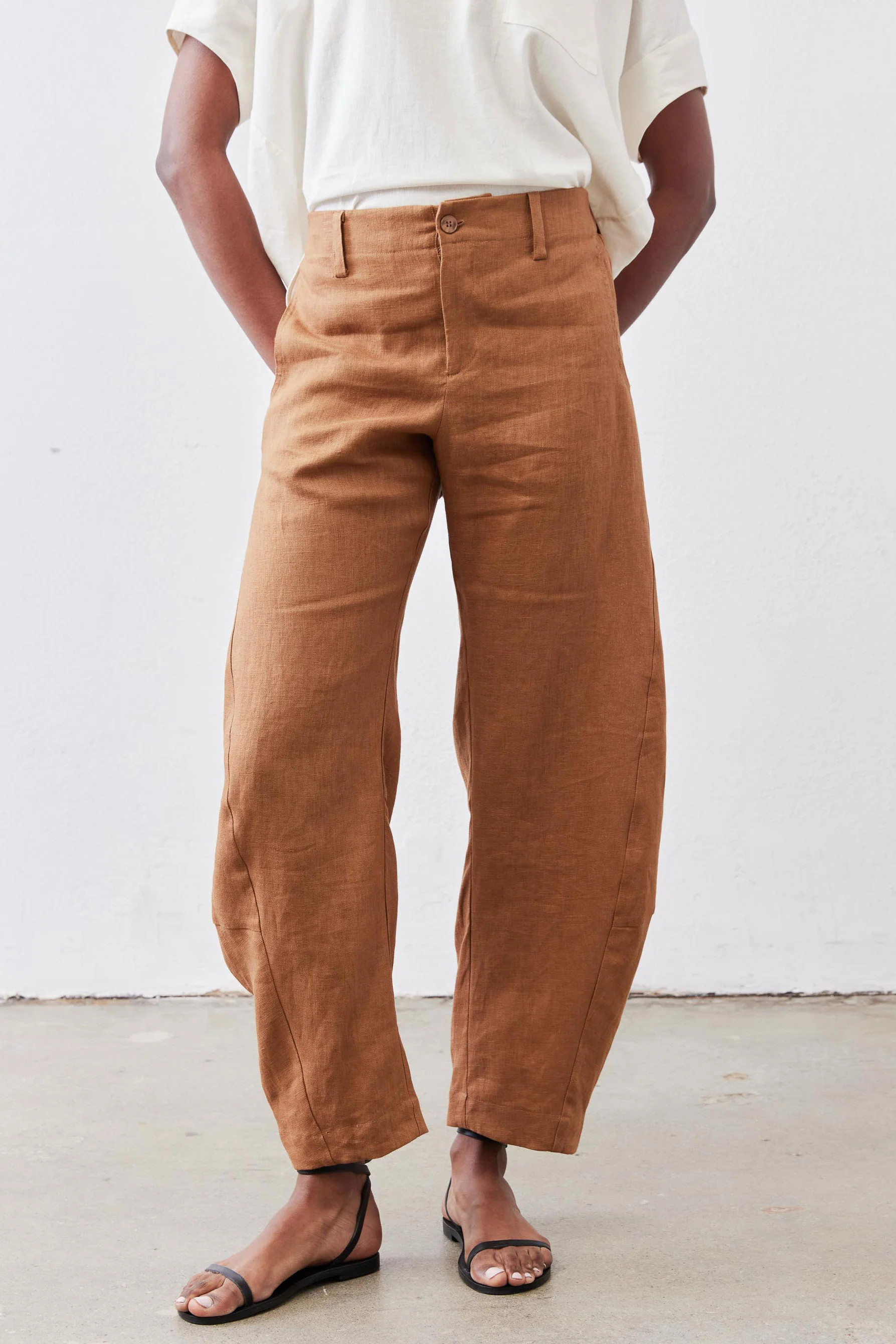 The Uptown Loose Linen Pants | Ruti