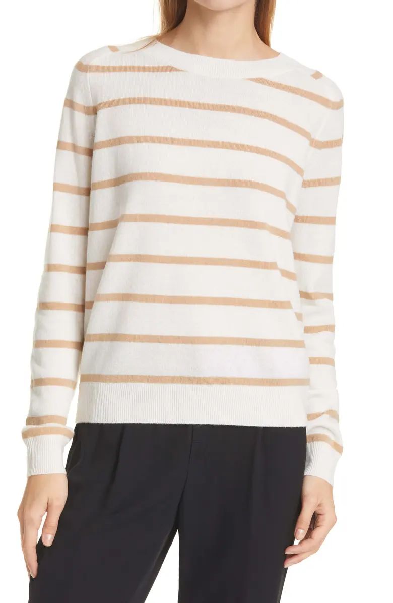 Striped Wool & Cashmere Blend Sweater | Nordstrom