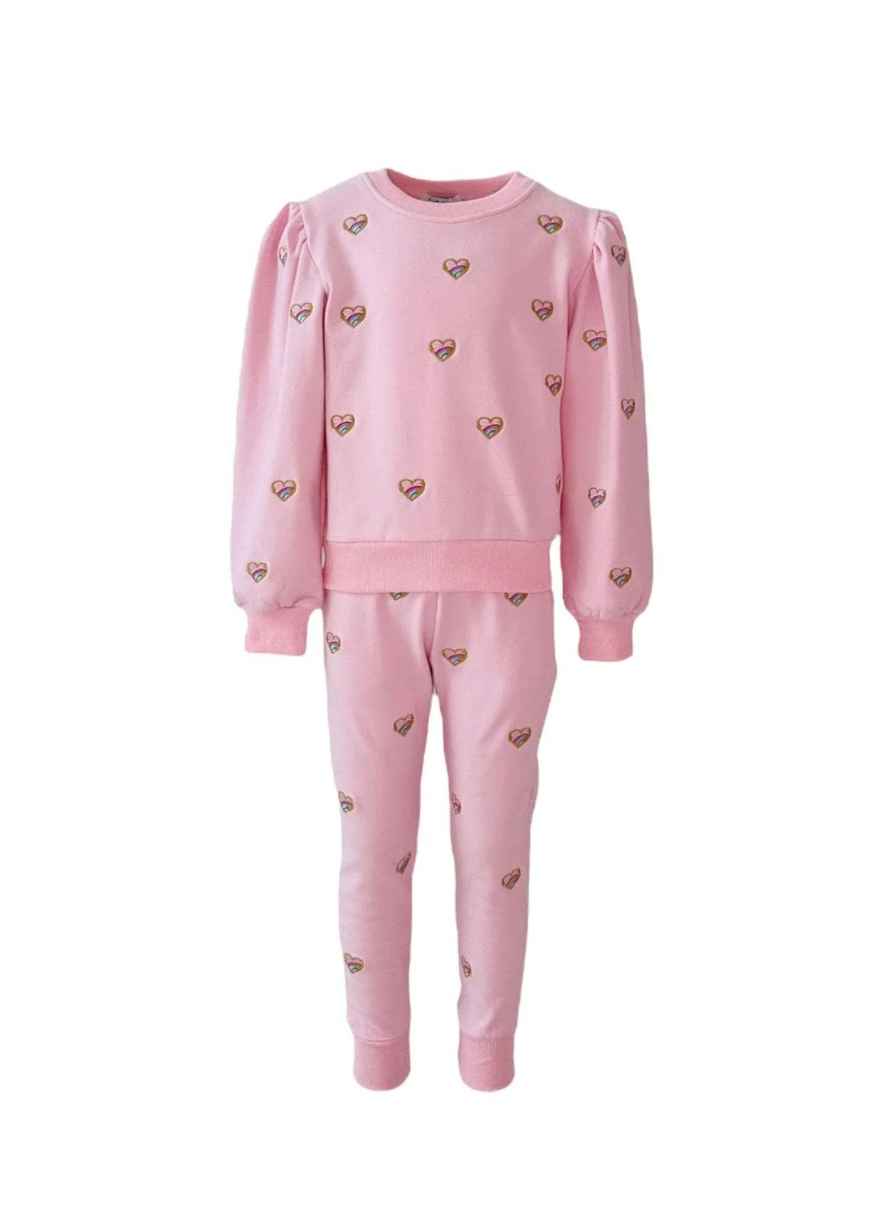 Women's Embroidered Heart All Over Set | Lola + The Boys