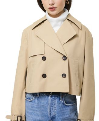 Cropped Twill Trench Coat | Bloomingdale's (AU)