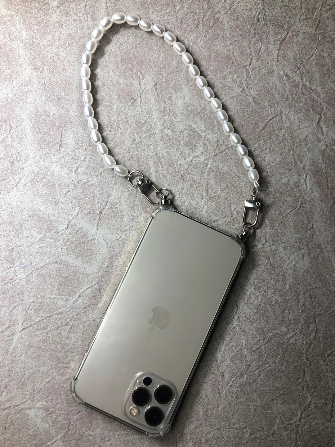 Phone Jewel iPhone Case and Its Phone Jewel Pearl Beads White Emily in Paris Mindy Phone - Etsy | Etsy (US)